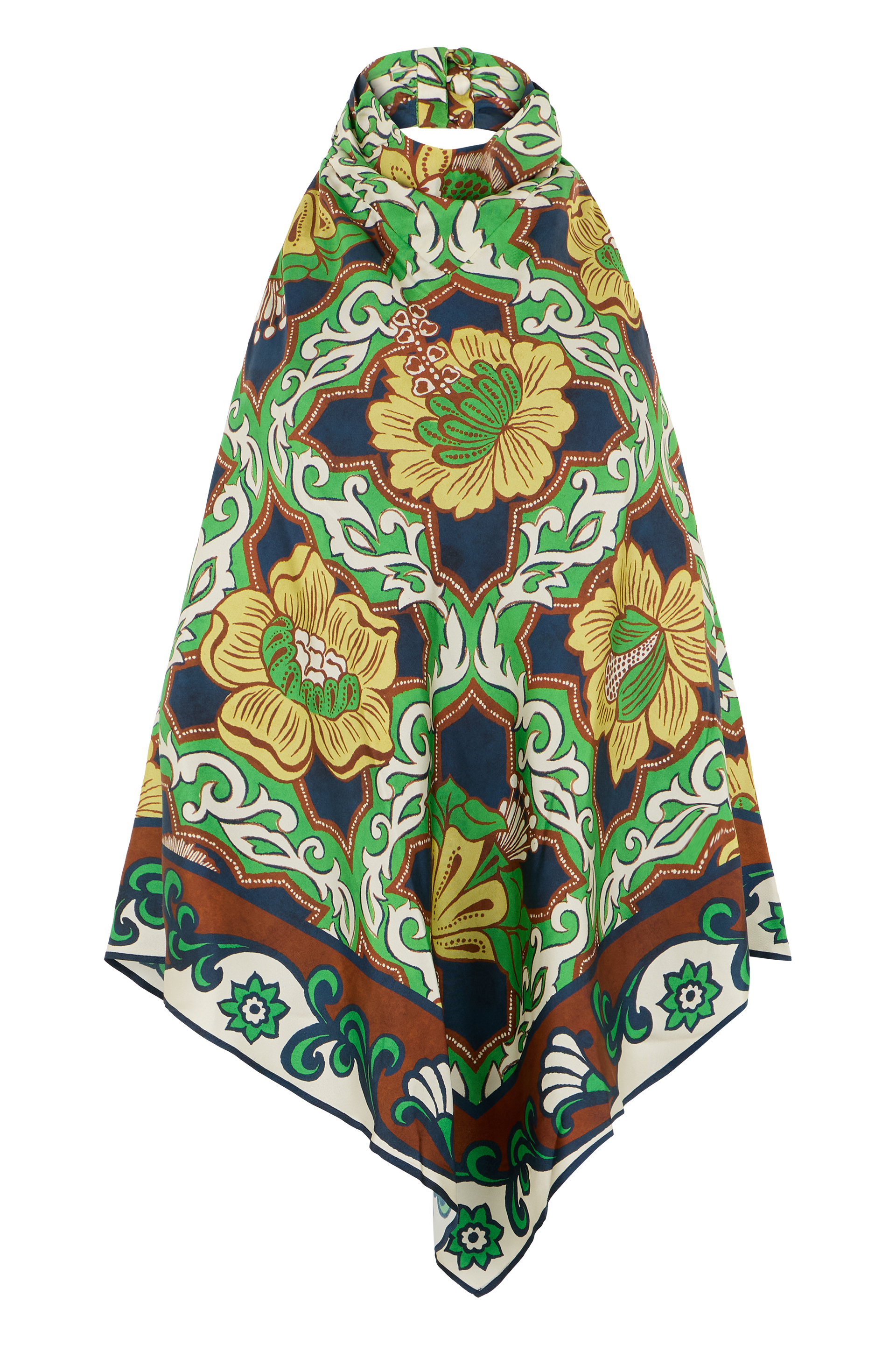 Floral silk top