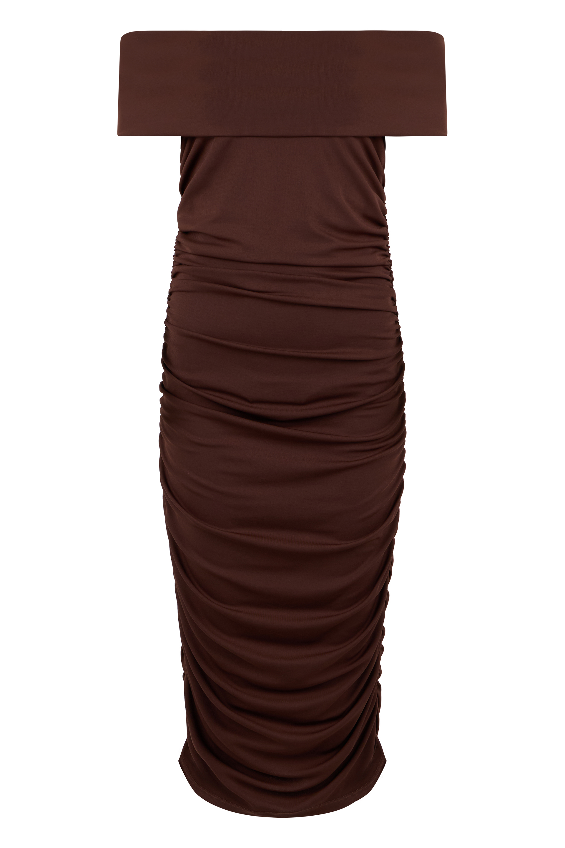 Off shoulder ruffled dress