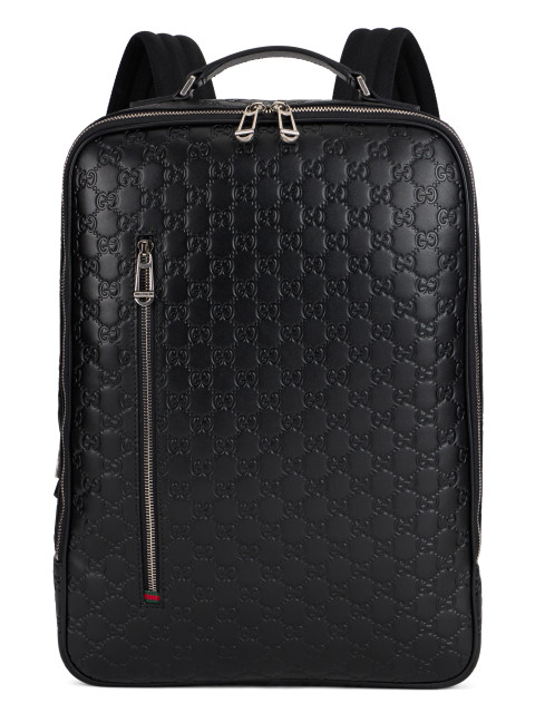 Medium monogram leather backpack