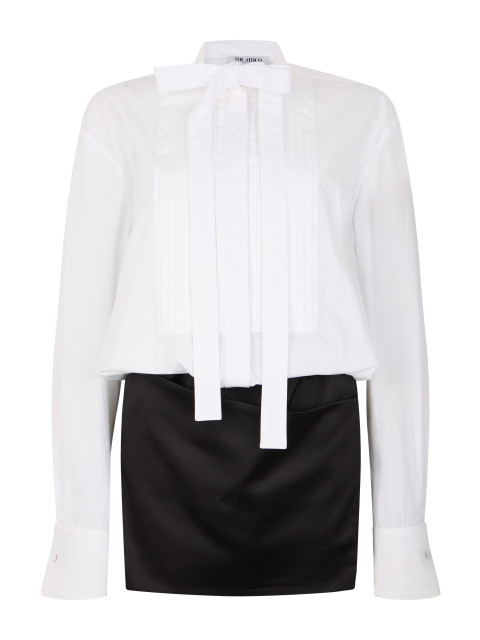 Short dress made of cotton and polyester