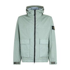Jacket with hood and water-resistant membrane