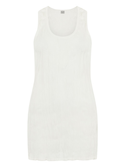 Crinkled Knit tank top wrinkled effect
