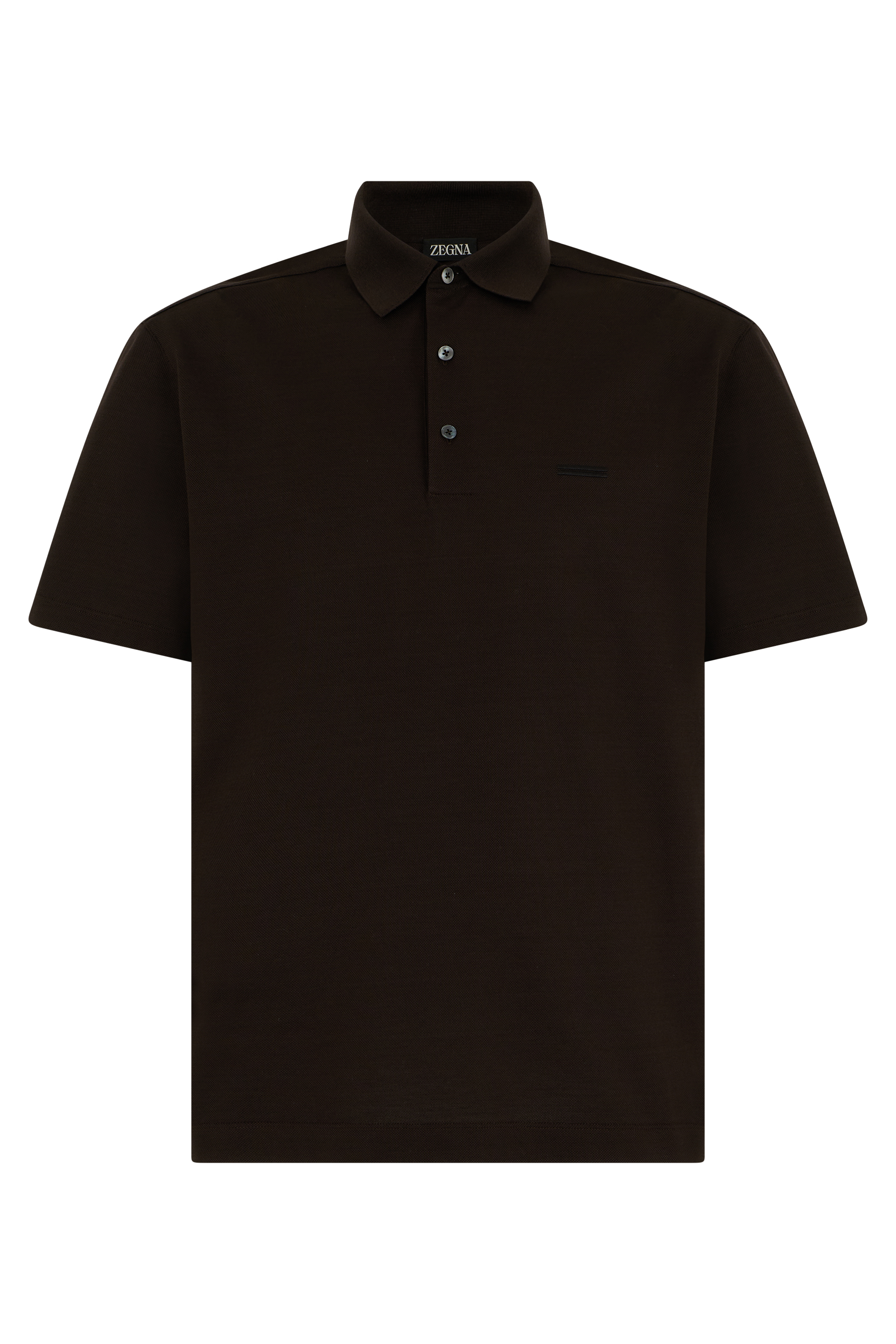 Cotton polo with short sleeves
