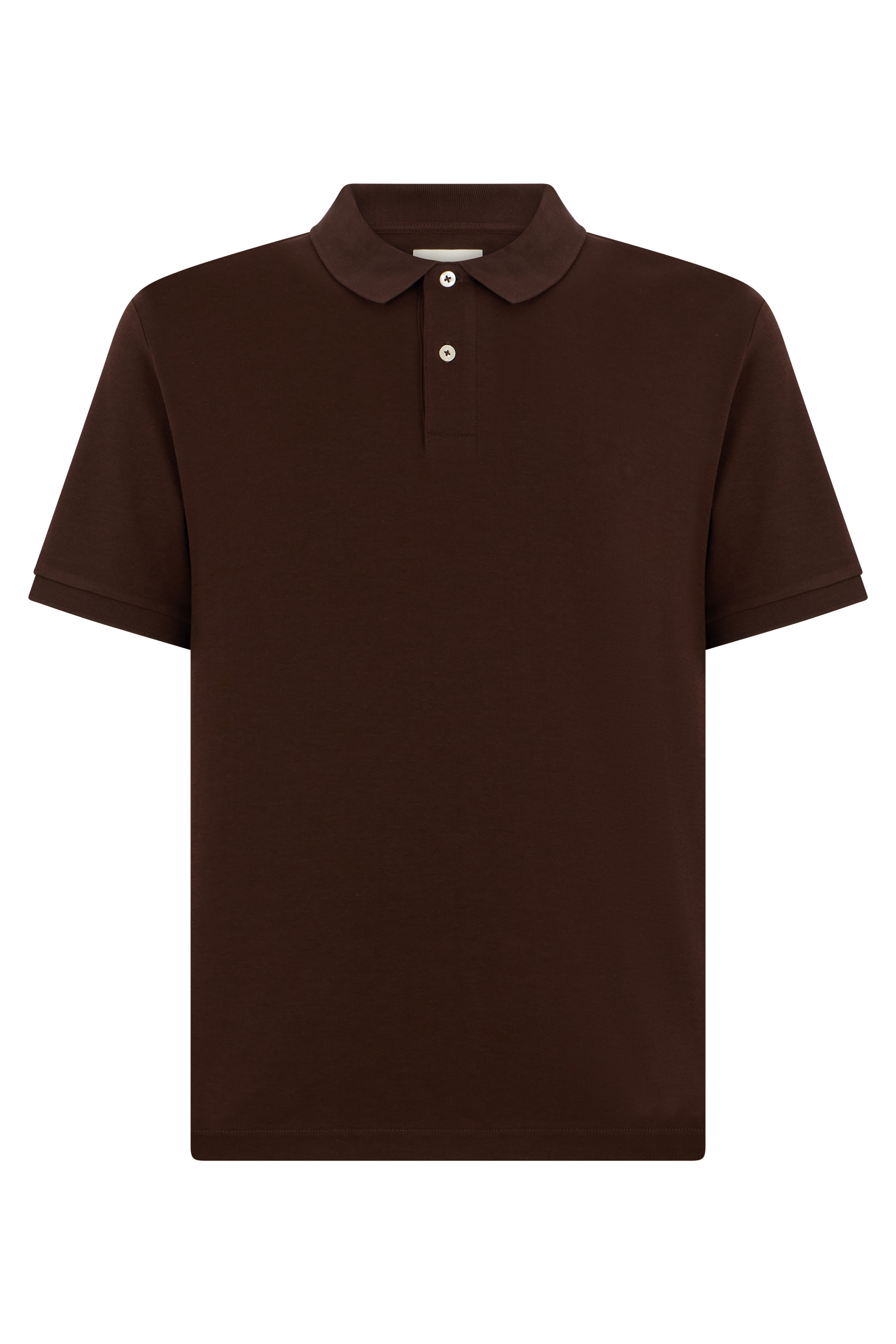 Cotton polo with short sleeves