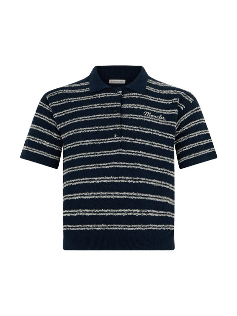 Striped cotton polo