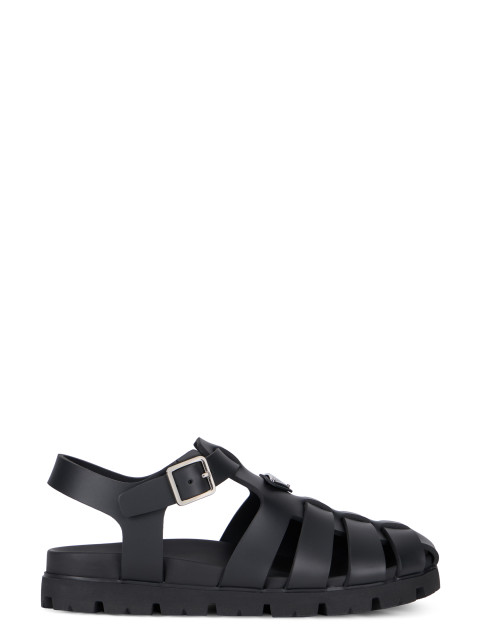 Strappy sandals in leather