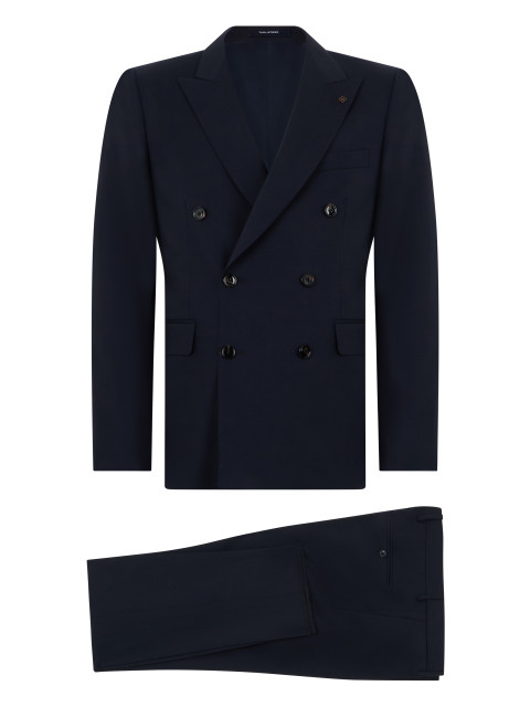 Double-breasted jacket in virgin wool
