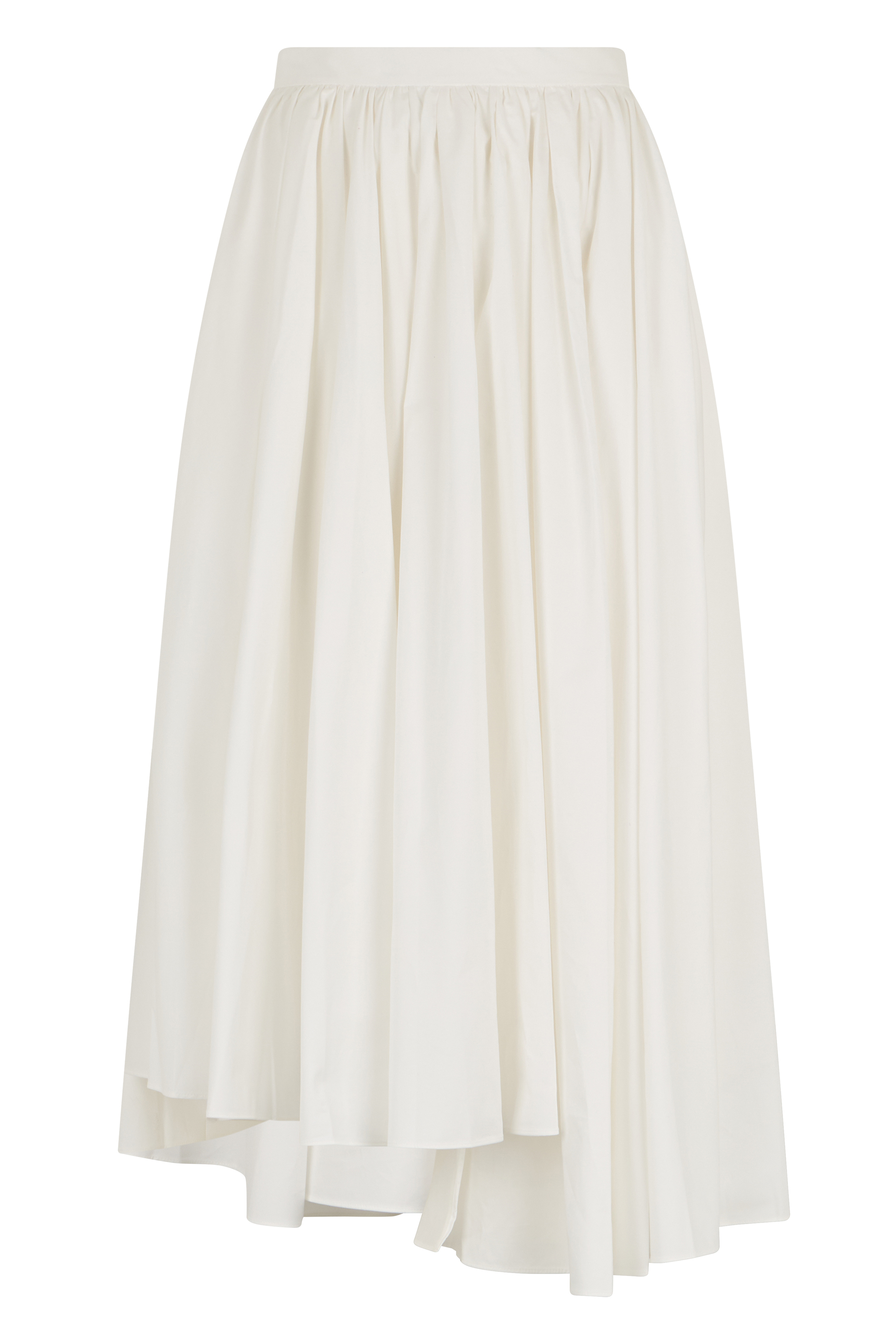 Asymmetrical pleated skirt