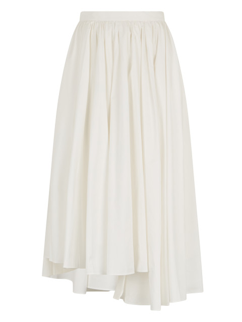 Asymmetrical pleated skirt
