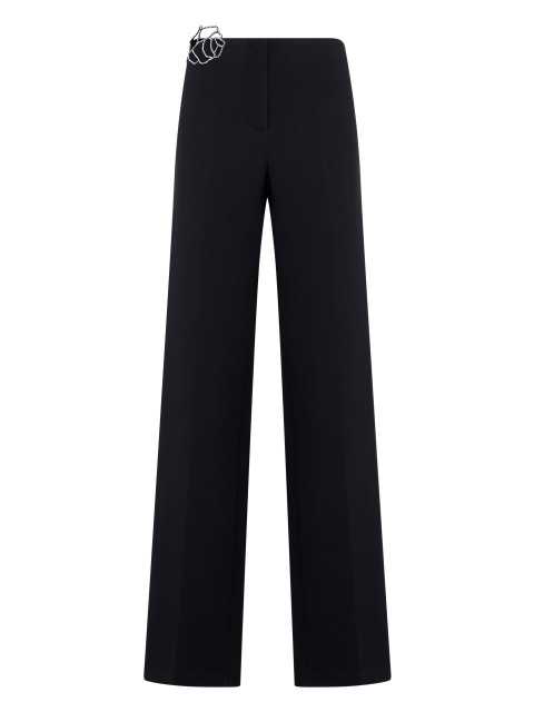 Straight pants with pink