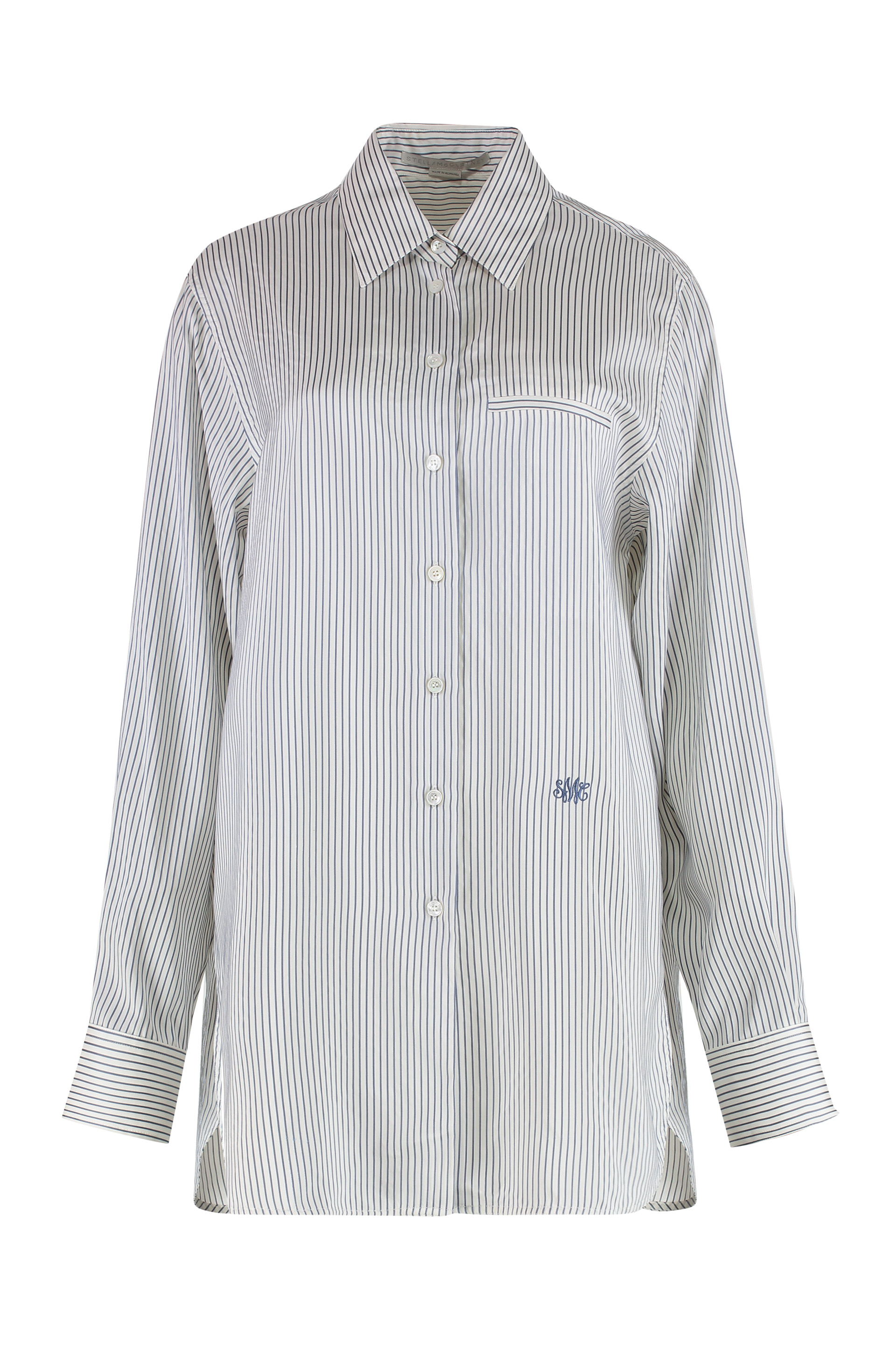 Striped silk shirt