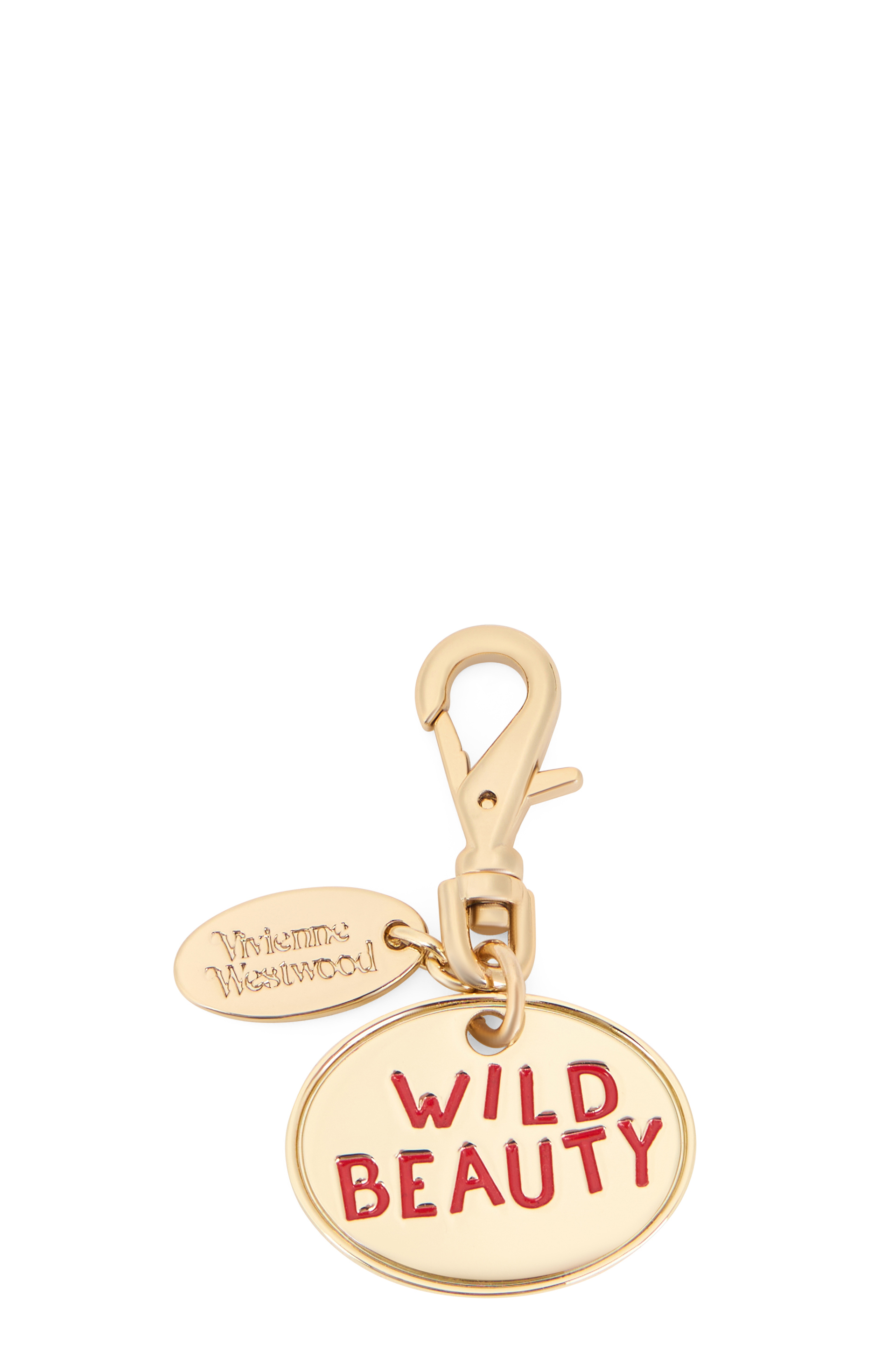 Dog charm in brass