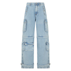 Cotton cargo jeans