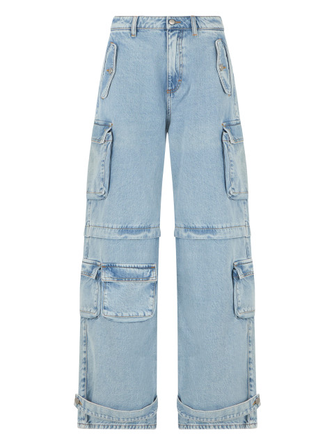 Cotton cargo jeans