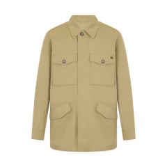 Gabardine coat made of cotton