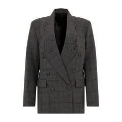 Double-breasted blazer in virgin wool
