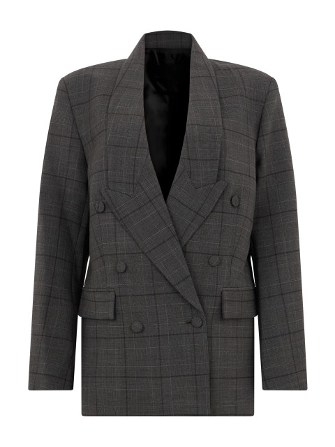 Double-breasted blazer in virgin wool