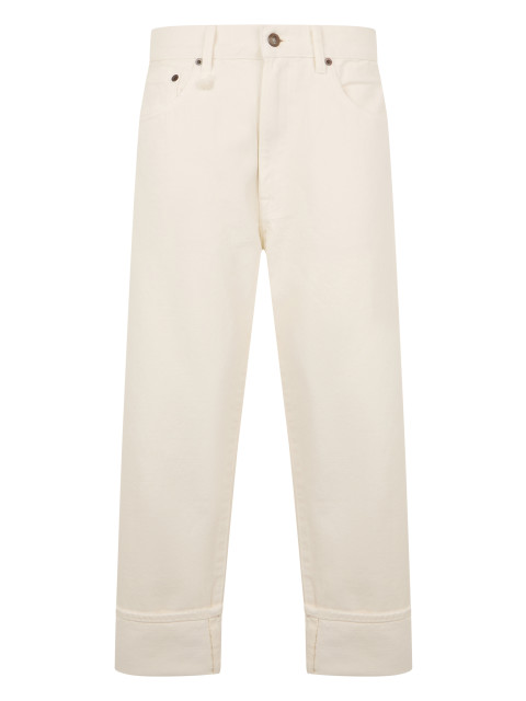 Crop jeans in cotton