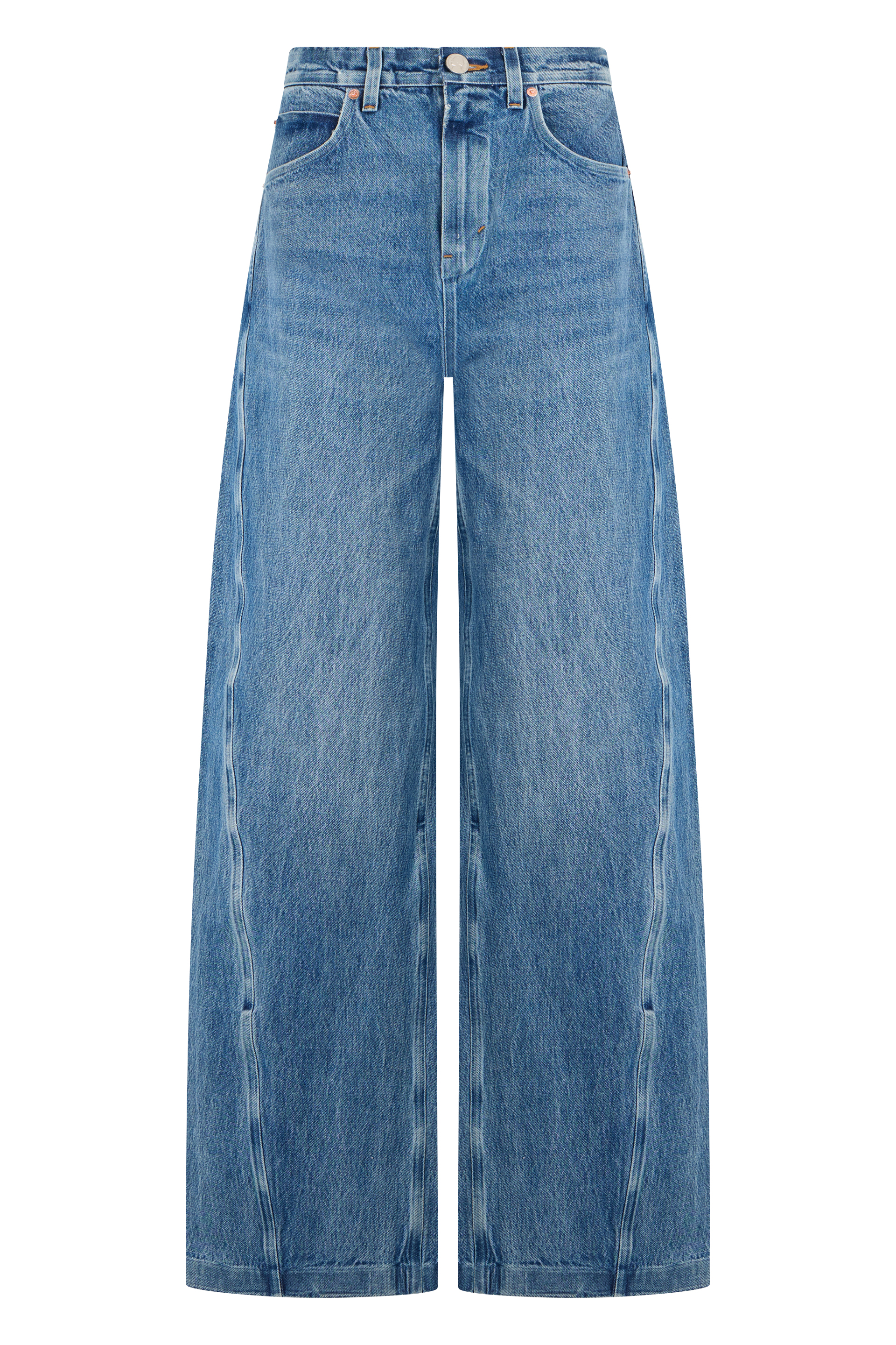 Loose jeans in cotton