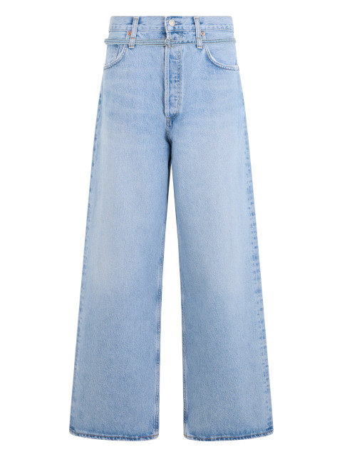 Loose jeans in cotton blend