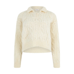 Sweater made of mohair and wool