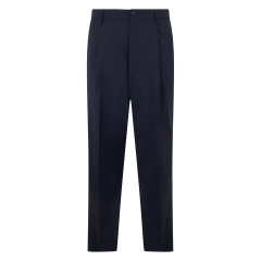 Straight pants in wool blend