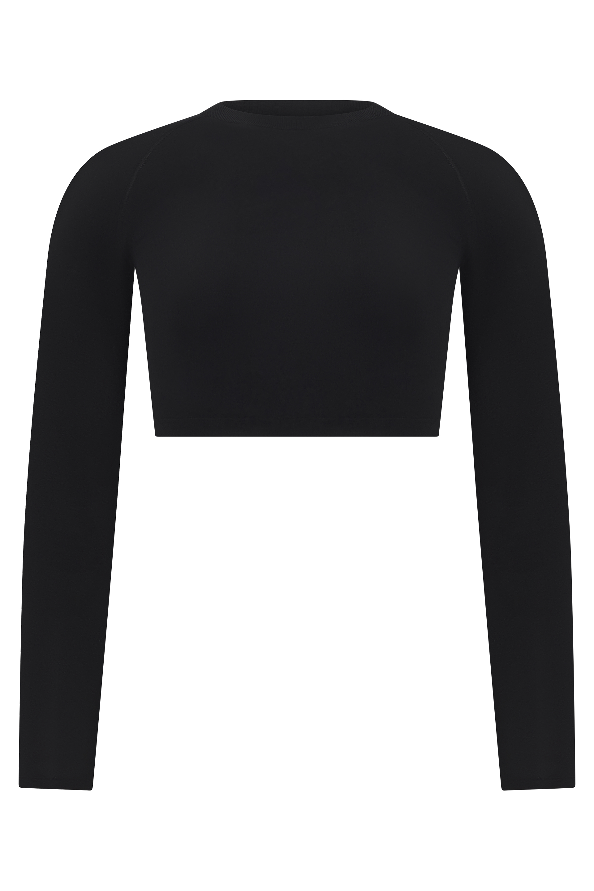 Short top with long sleeves