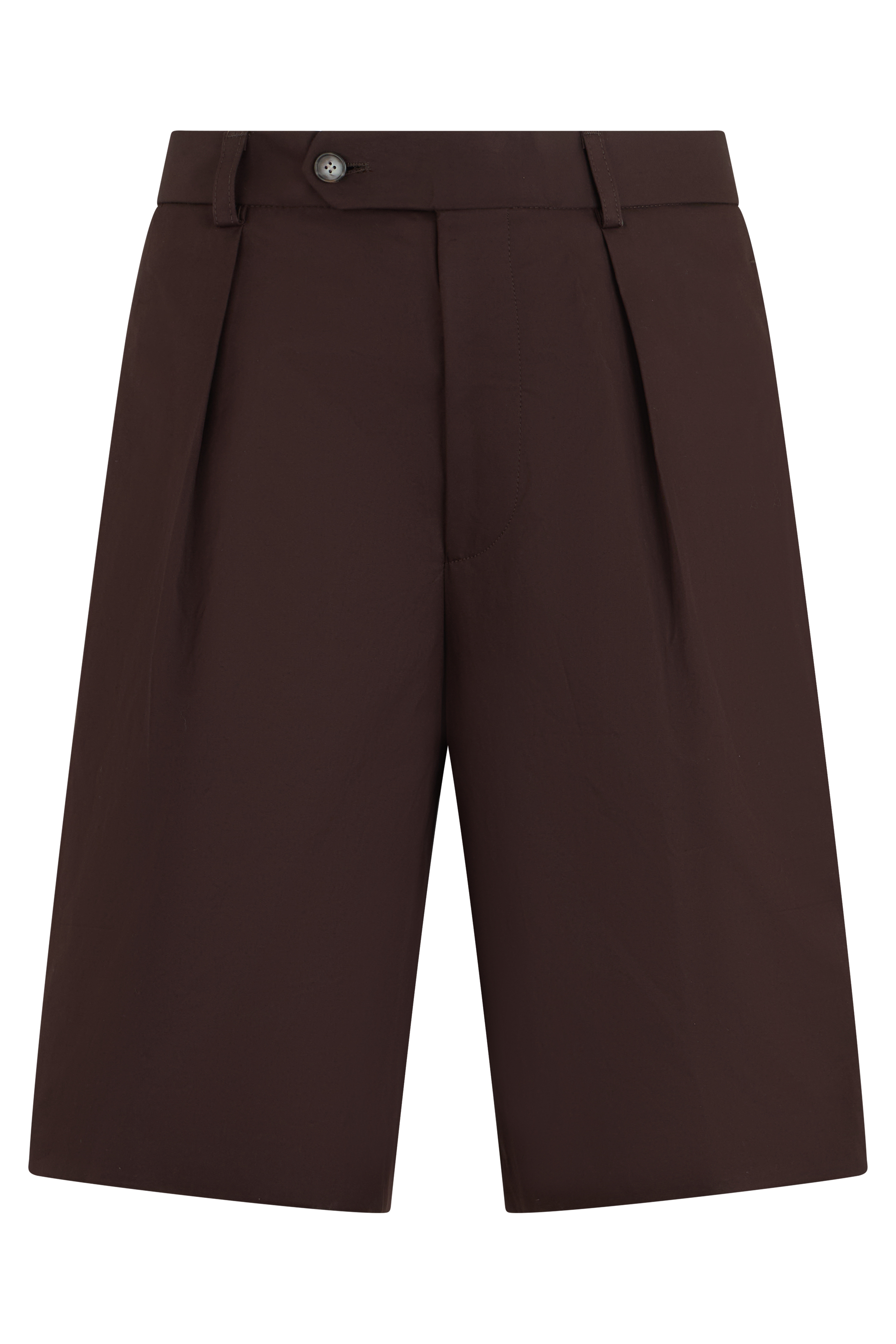 Short pants with pleats