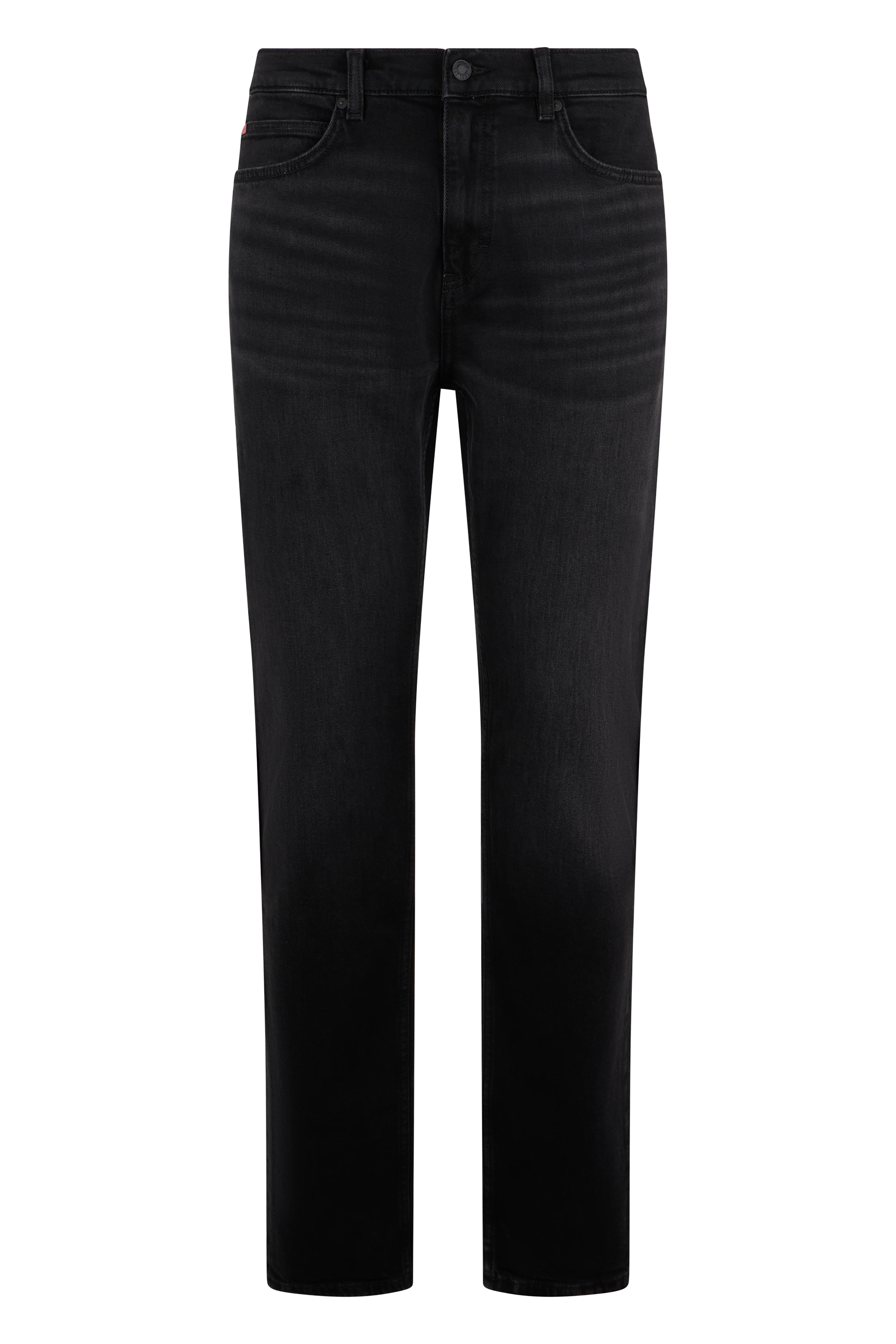 Straight leg jeans in cotton