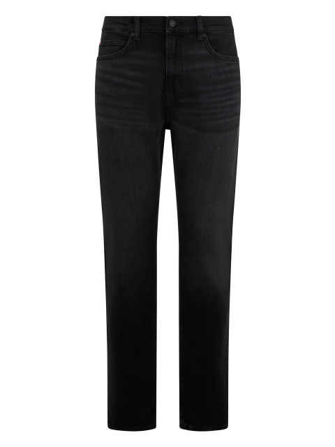 Straight leg jeans in cotton