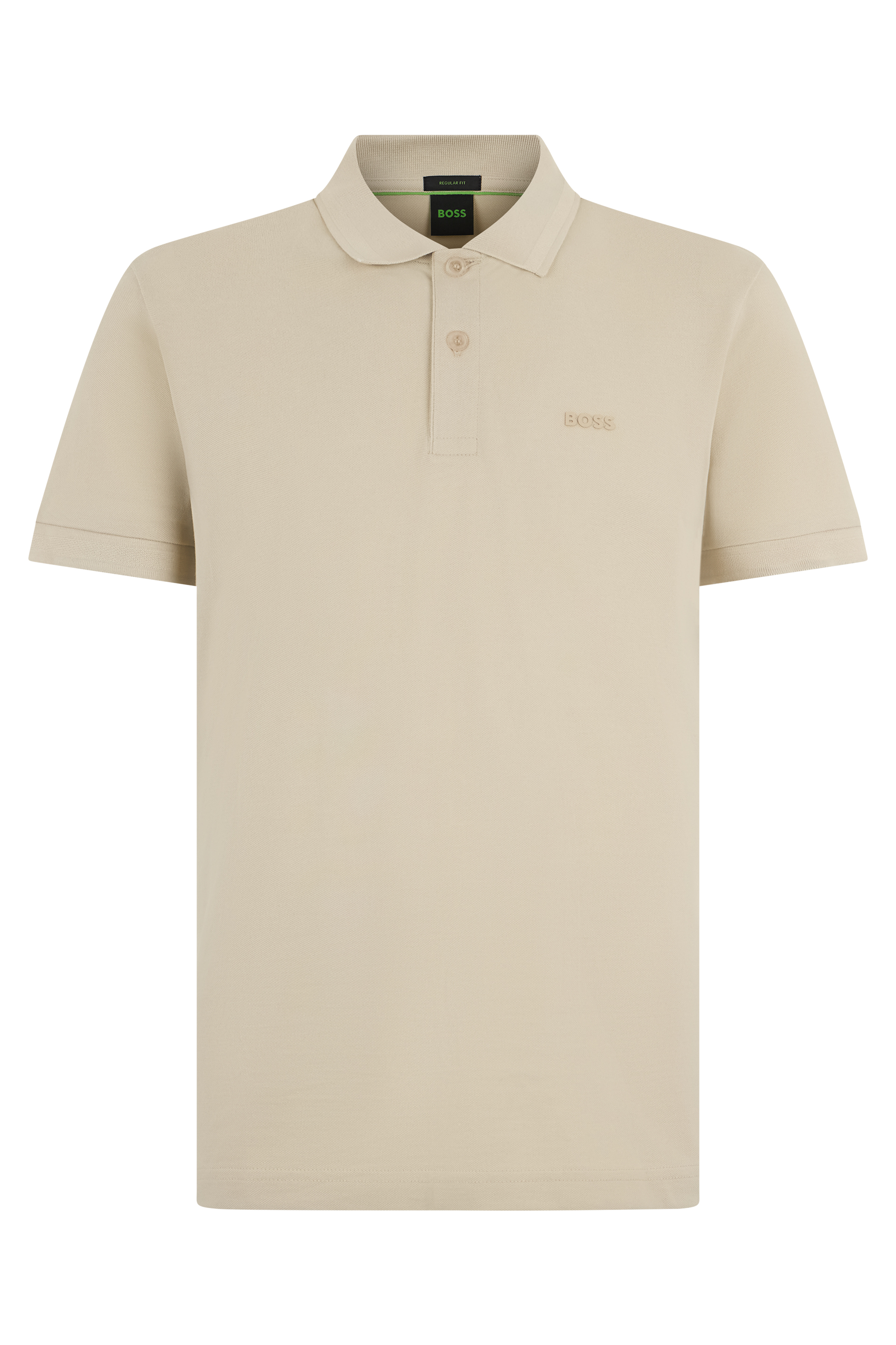 Cotton polo with short sleeves