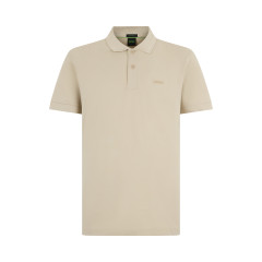 Cotton polo with short sleeves