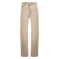 Straight leg denim trousers