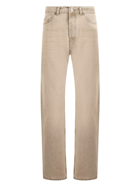 Straight leg denim trousers