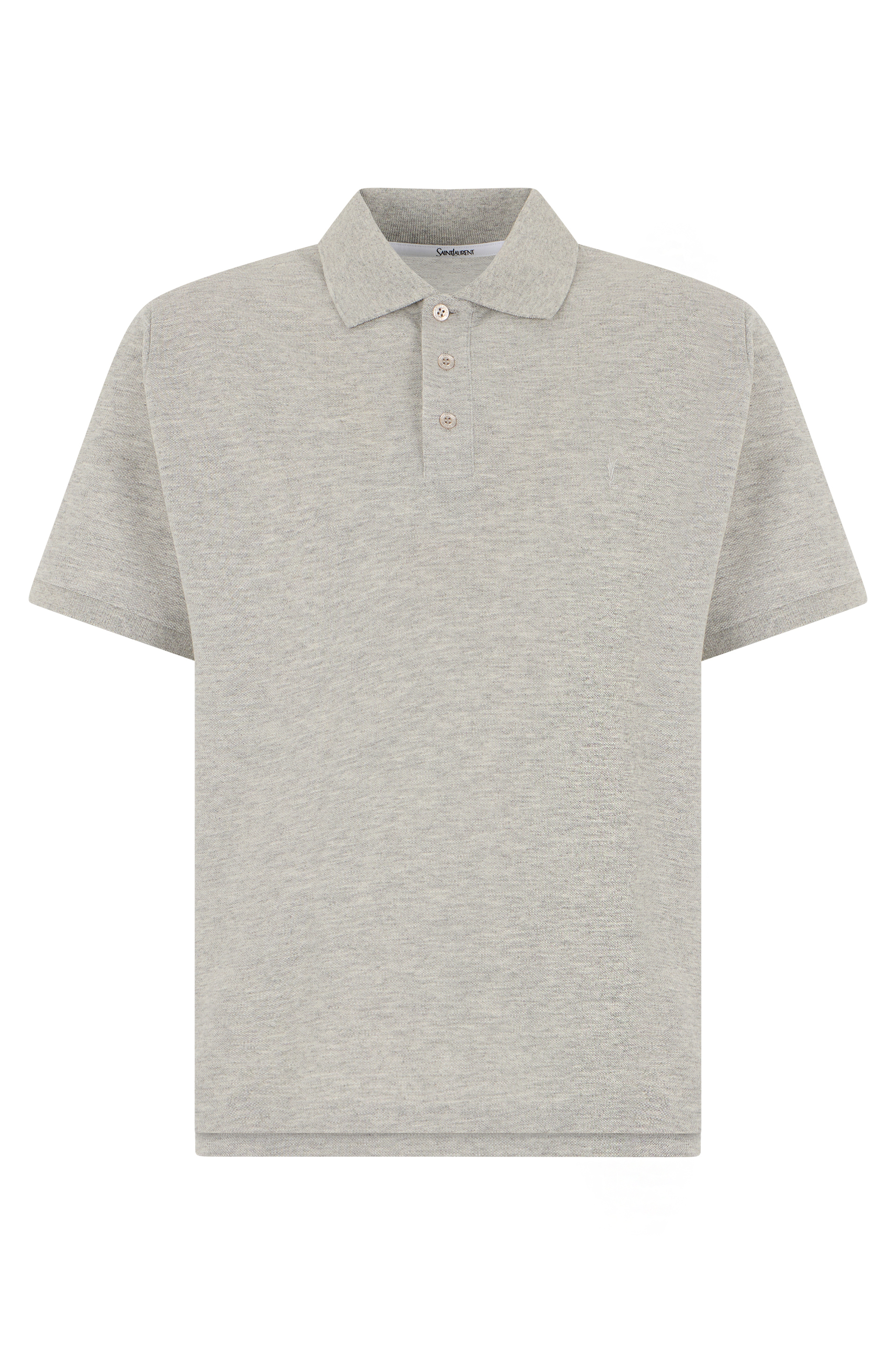 Cotton polo with short sleeves
