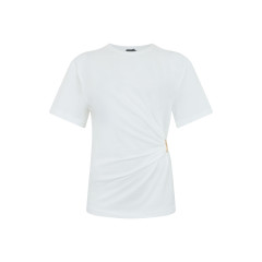 Elastic cotton t-shirt