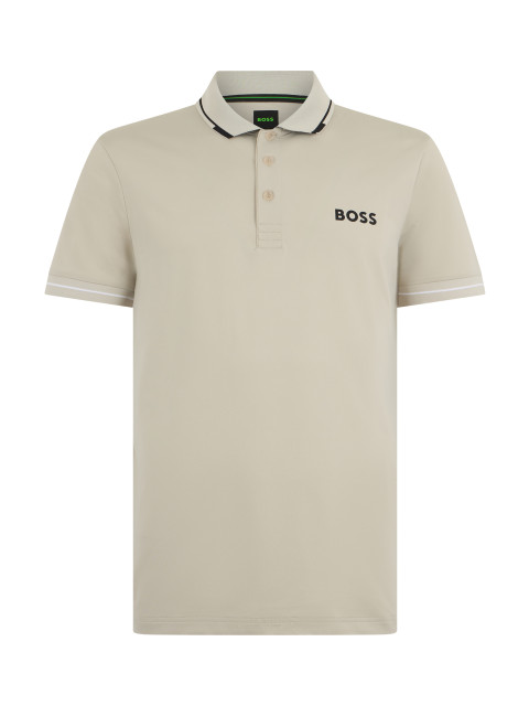 Piqué cotton stretch polo