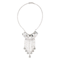 Pendant necklace with rhinestones