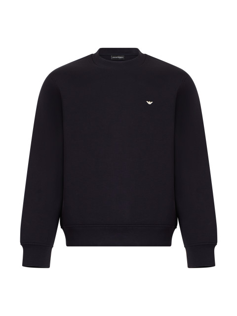 Crew neck sweatshirt in cotton