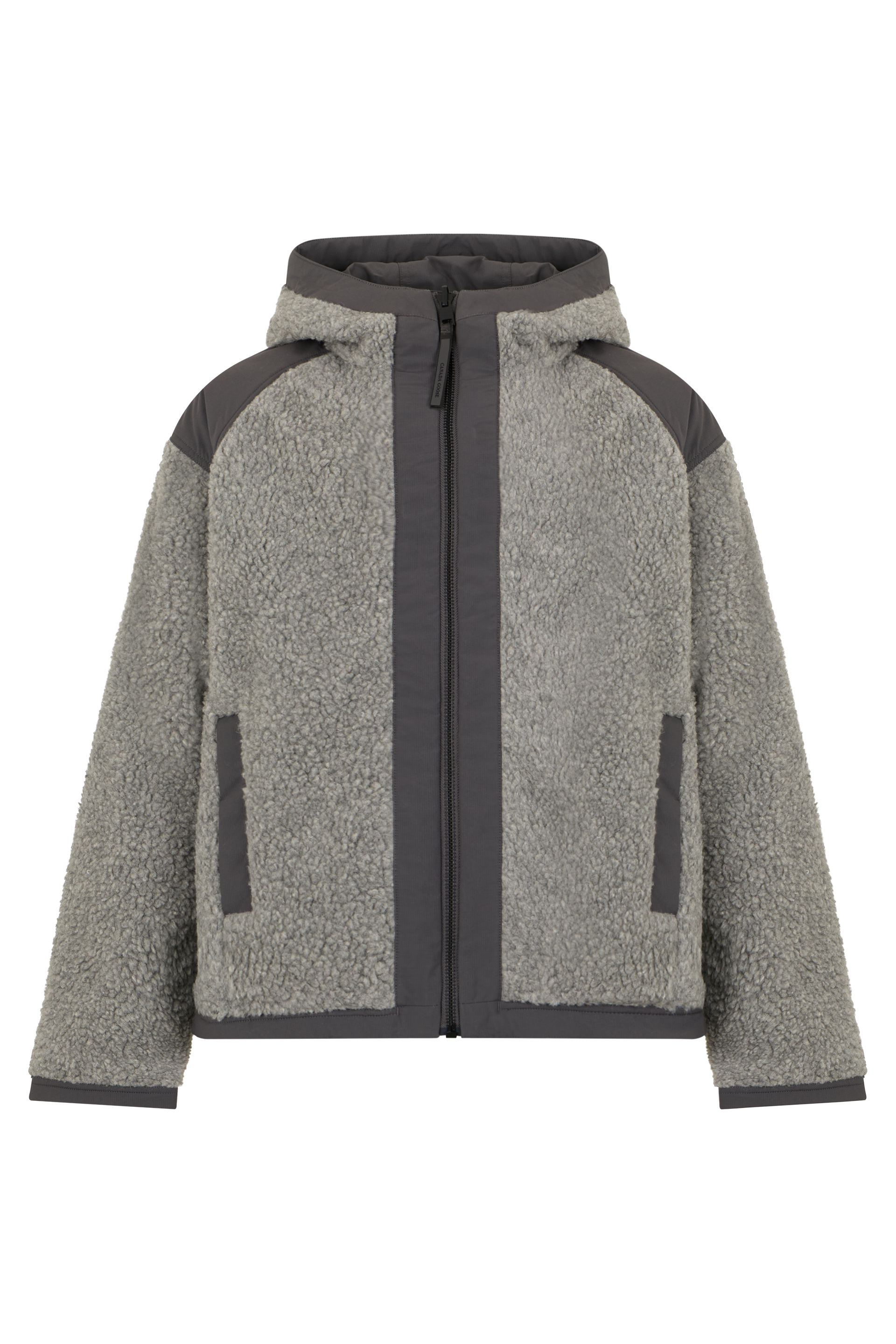 Reversible jacket with hood