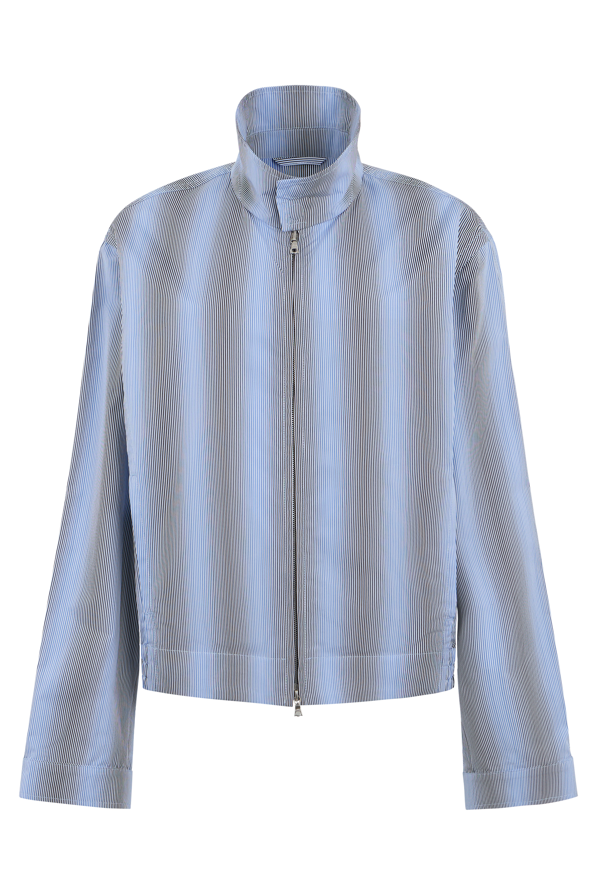 Striped cotton jacket