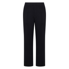 Elegant black women's high-waisted pants