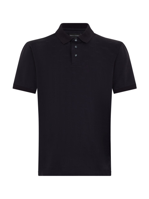 Monogram polo in cotton