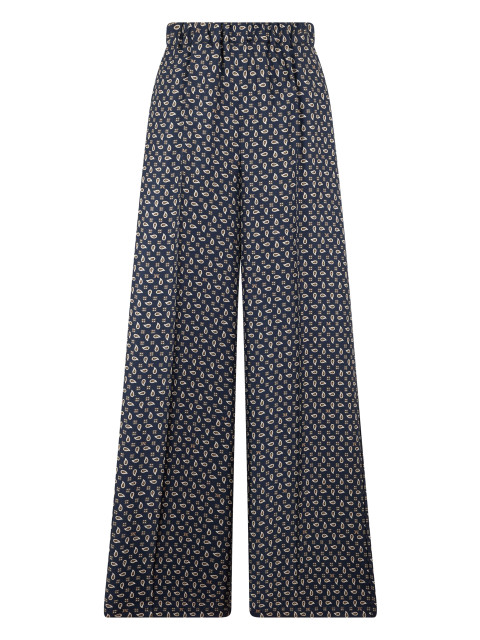 Wide Leg Silk Pants