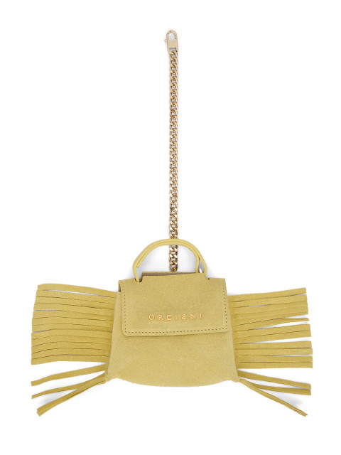 Charm Sveva in leather with fringes