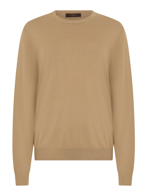 Sweater in cotton and silk