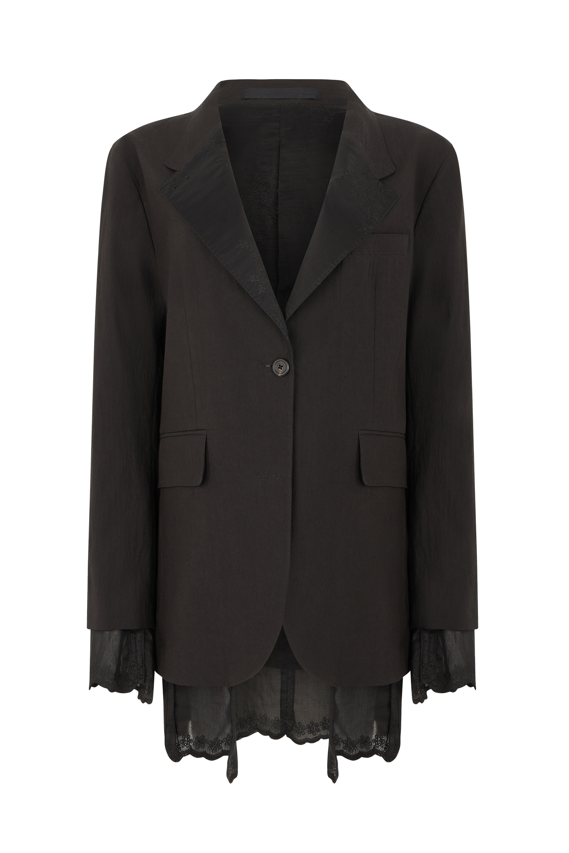 Reversible linen jacket