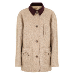 Jacket in alpaca and wool blend