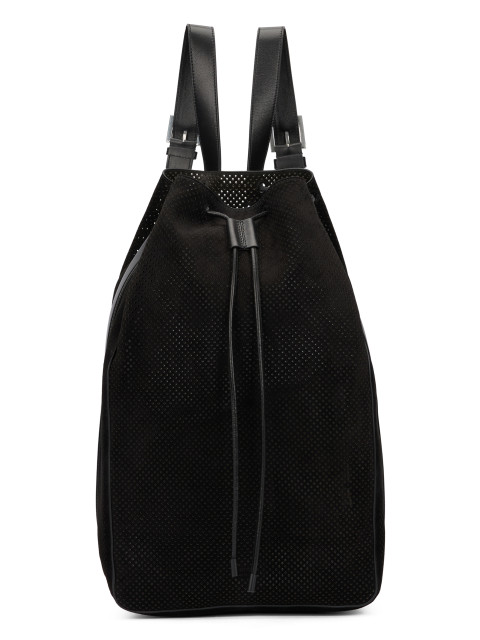 T-line backpack in perforated suede