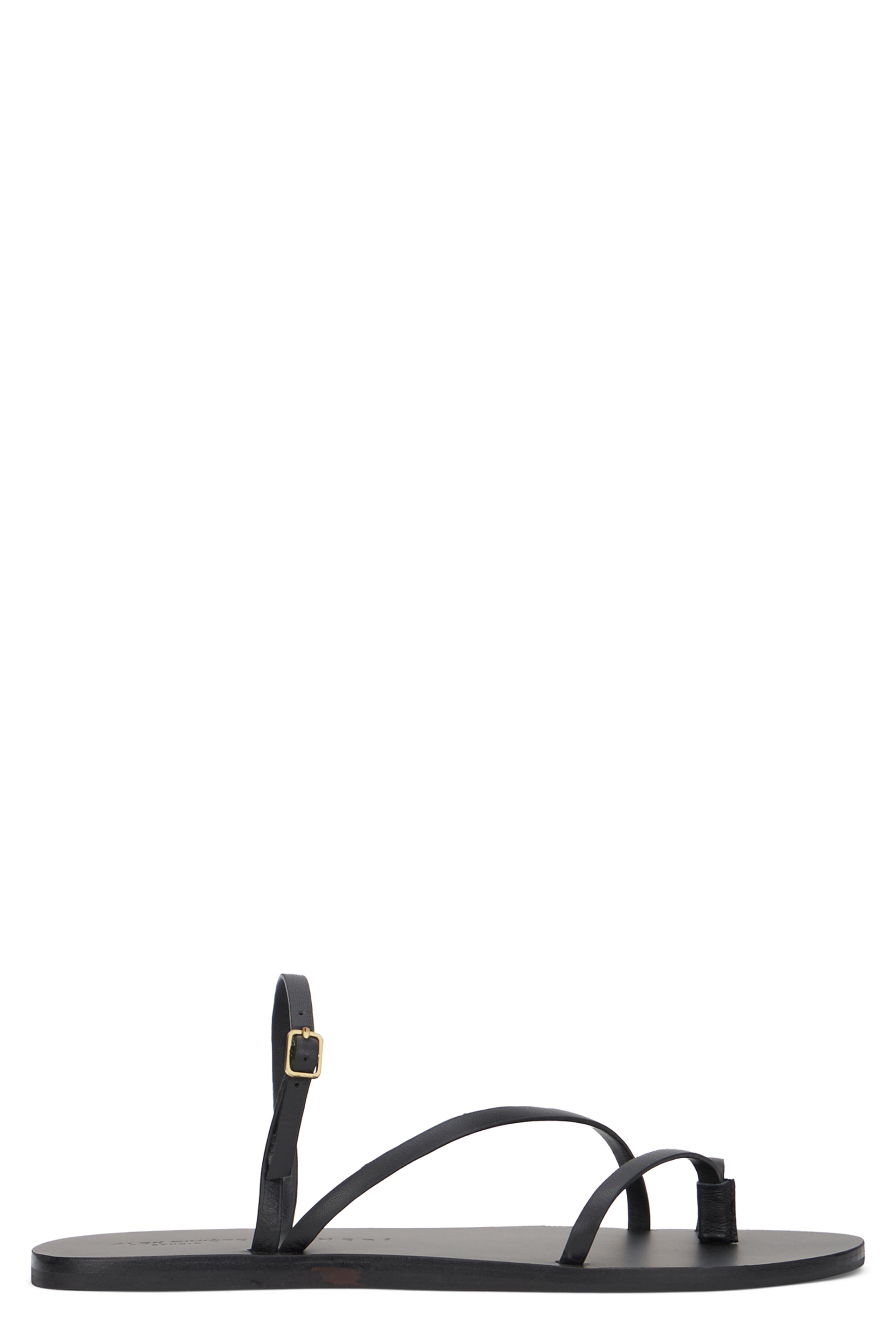 Low leather sandal